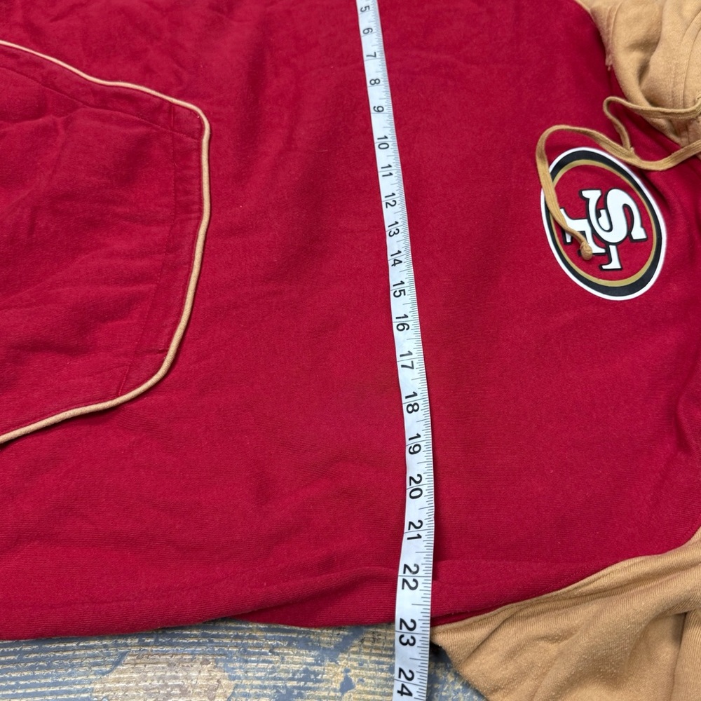 Reebok San Francisco 49ers Hooded Pull Over Sweater Helmet Medium Vintage NFL - Picture 4 of 8